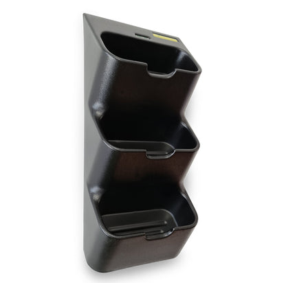 BOXSAND-6 Vertical Planter (12"x26") - 6 Plants, Black Color + Square Black Pots